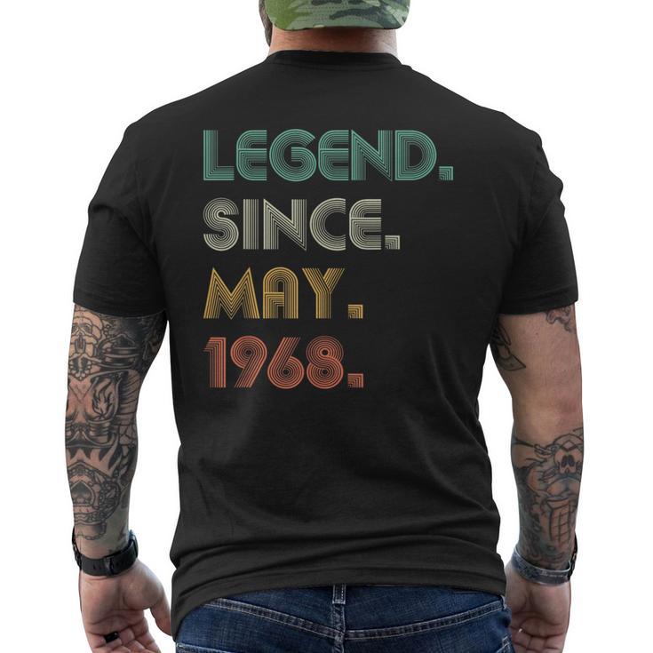 Legend Since May 1968 Vintage 56Th Birthday Men Men's T-shirt Back Print