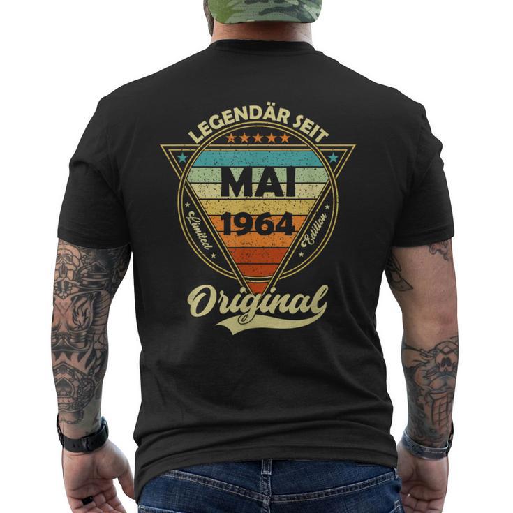 Legendär Seit Mai 1964 60Geburtstag Junge 60 Jahre T-Shirt mit Rückendruck