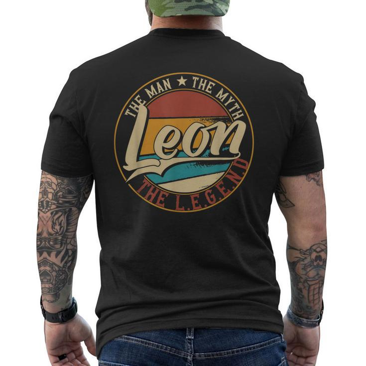Leon The Man The Myth The Legend Men's T-shirt Back Print