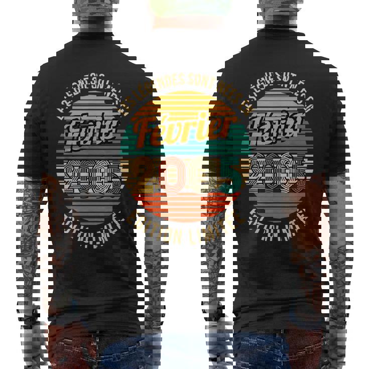 Les Legendes Sont Nees En Fevrier 2005 18Ème Anniversaire T-shirt imprimé au dos