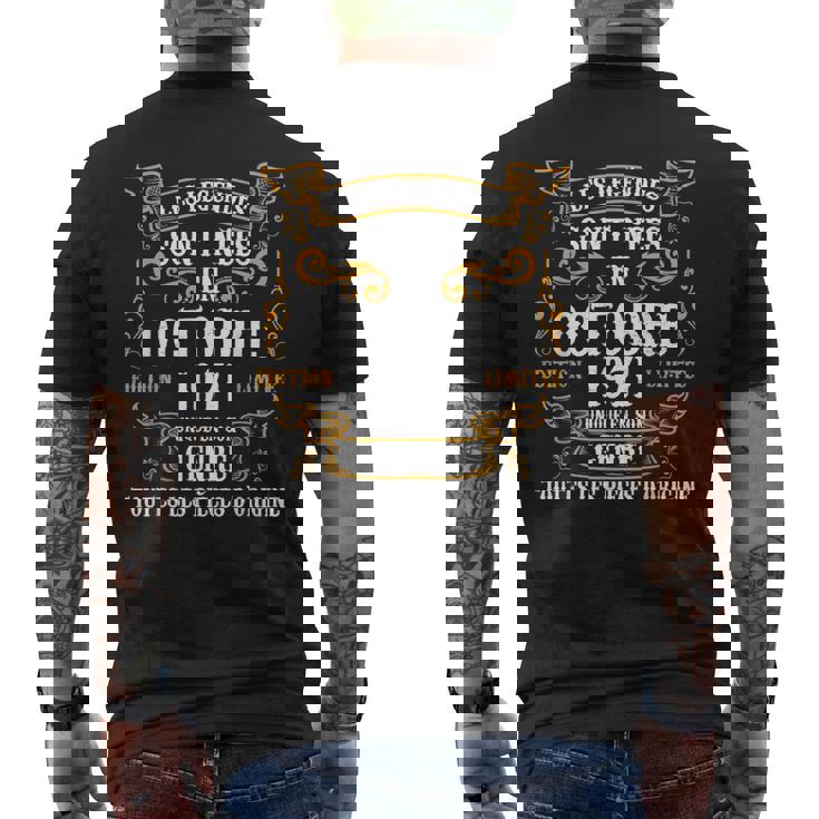 Les Leggendes Sono Nées En Octobre 1971 50E Anniversaire T-shirt imprimé au dos