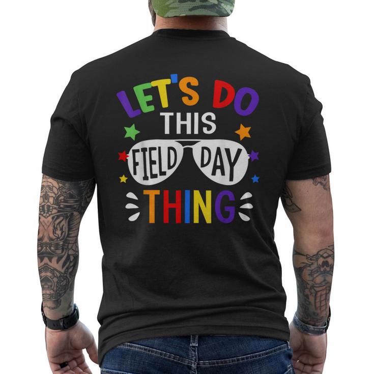 Let's Do This Field Day Thing School Quote Sunglasses Boys Men's T-shirt Back Print