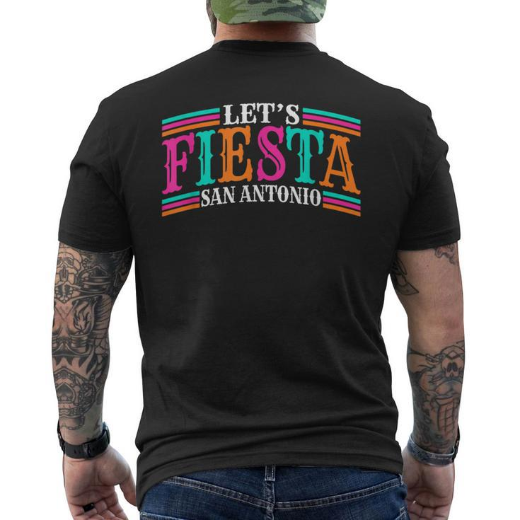 Let's Fiesta San Antonio Retro Cinco De Mayo Fiesta Sucia Men's T-shirt Back Print