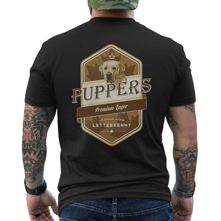Letterkenny Puppers Lager Beer Dog Lover Men's T-shirt Back Print
