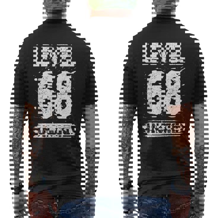 Level 68 Unlocked 68 Aniversario De Boda 68 Años Camiseta Hombre Estampado Espalda