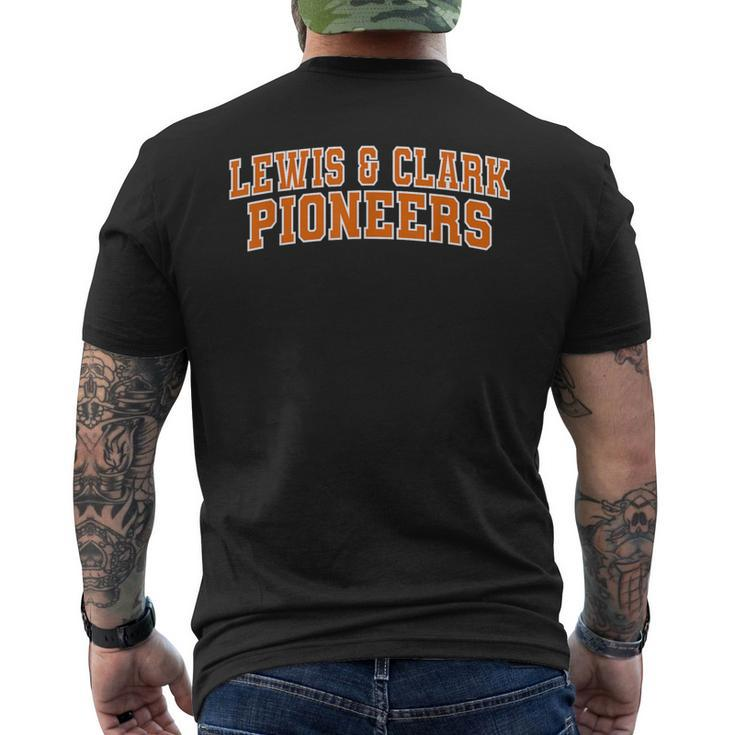 Lewis & Clark College Pioneers Wht02 Men's T-shirt Back Print