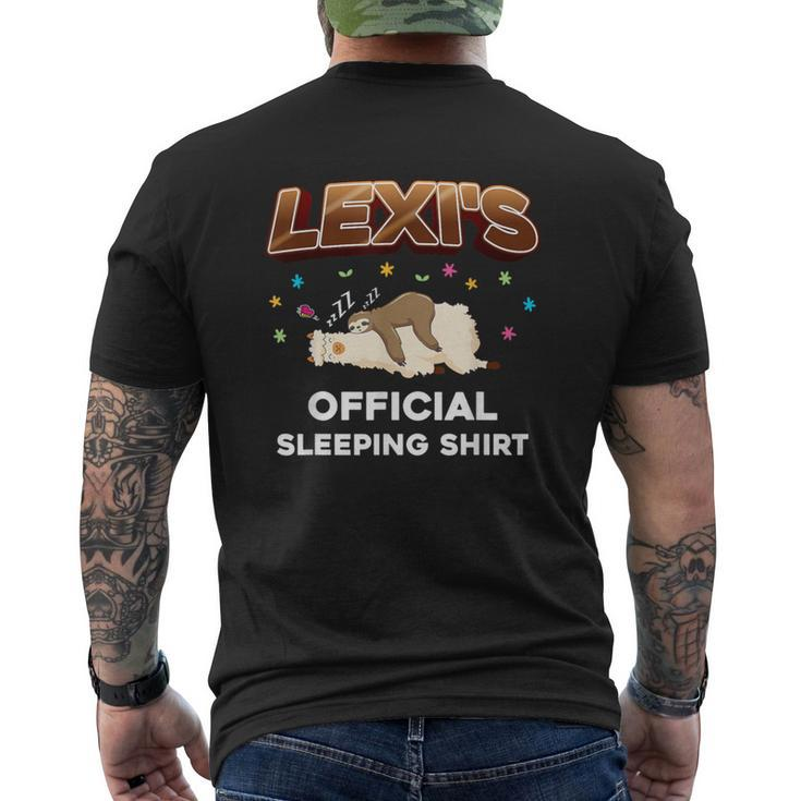 Lexi Personal Sleeping Sleep Napping Name Men's T-shirt Back Print