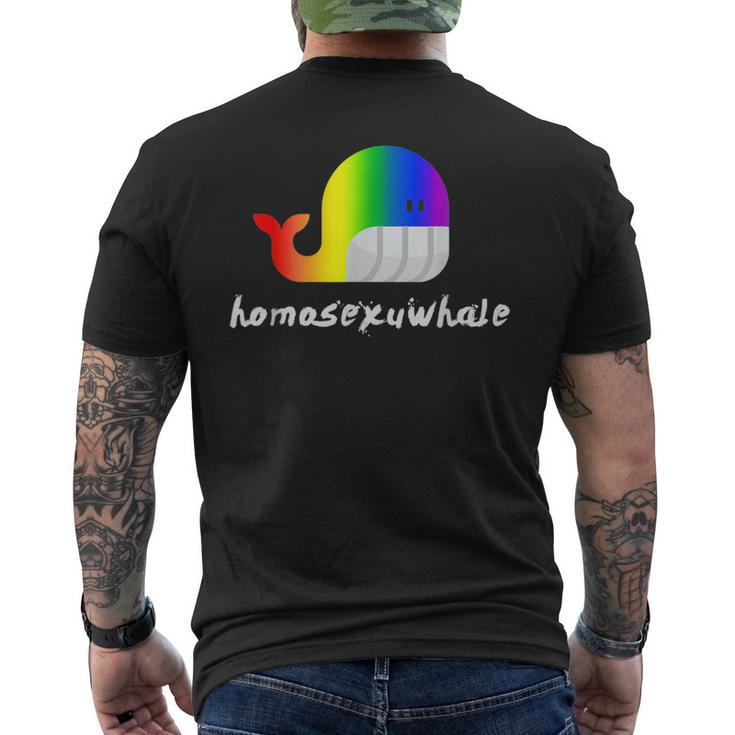 Lgbt Pride Homosexuwhale Lgbtq Gay Lesbian Queer Men's T-shirt Back Print