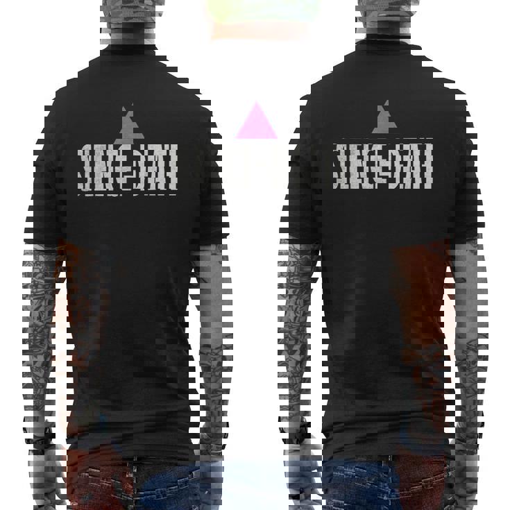 Lgbt Rights Silence Death Vintage Month Lgbt Pride Men's T-shirt Back Print