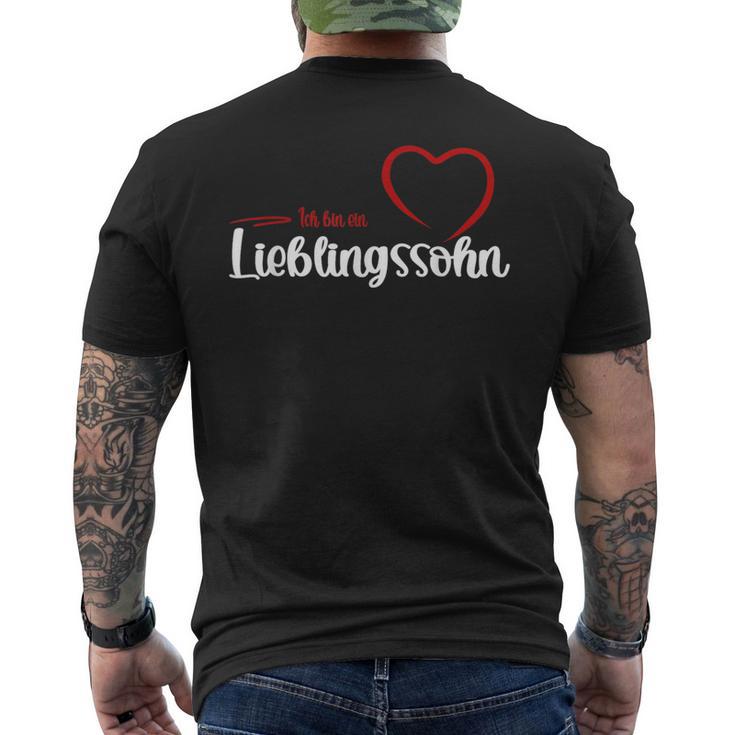 Lieblingssohn Das Weltbeste Sohn T-Shirt mit Rückendruck