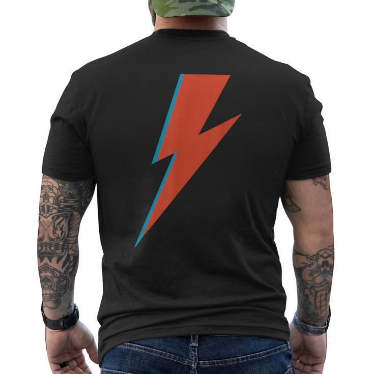 Lightning Bolt As Worn By Ziggy Rock Classic Music Sane 70S Men's T-shirt Back Print