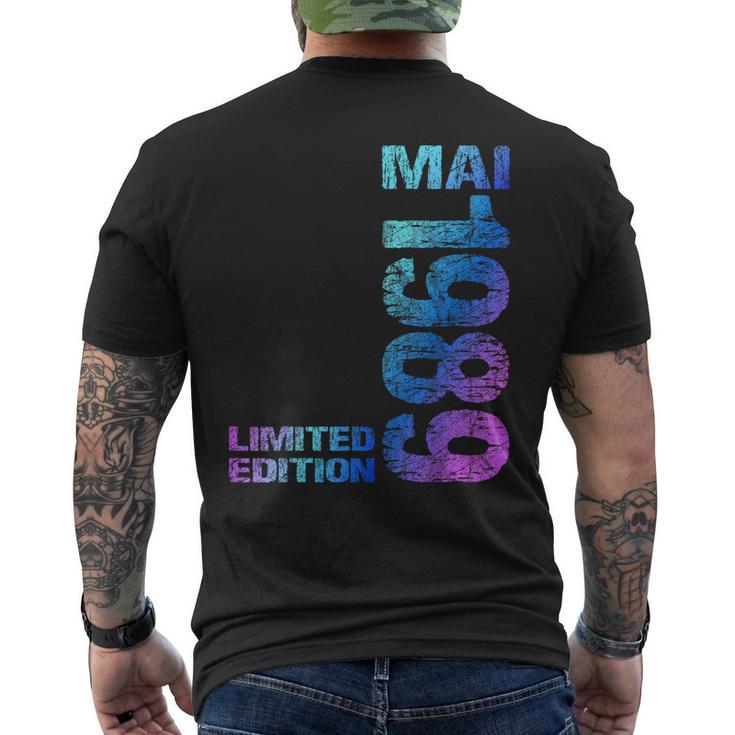 Limited Edition Mai 1989 Mann Frau 35 Geburtstag T-Shirt mit Rückendruck