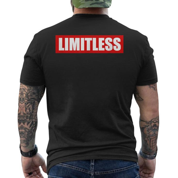 Limitless Inspirational Entrepreneur Motivational No Limit Men's T-shirt Back Print
