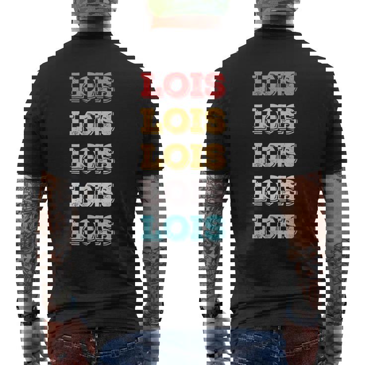 Lindo Regalo Personalizado Con Nombre De Lois Personalizado Camiseta Hombre Estampado Espalda