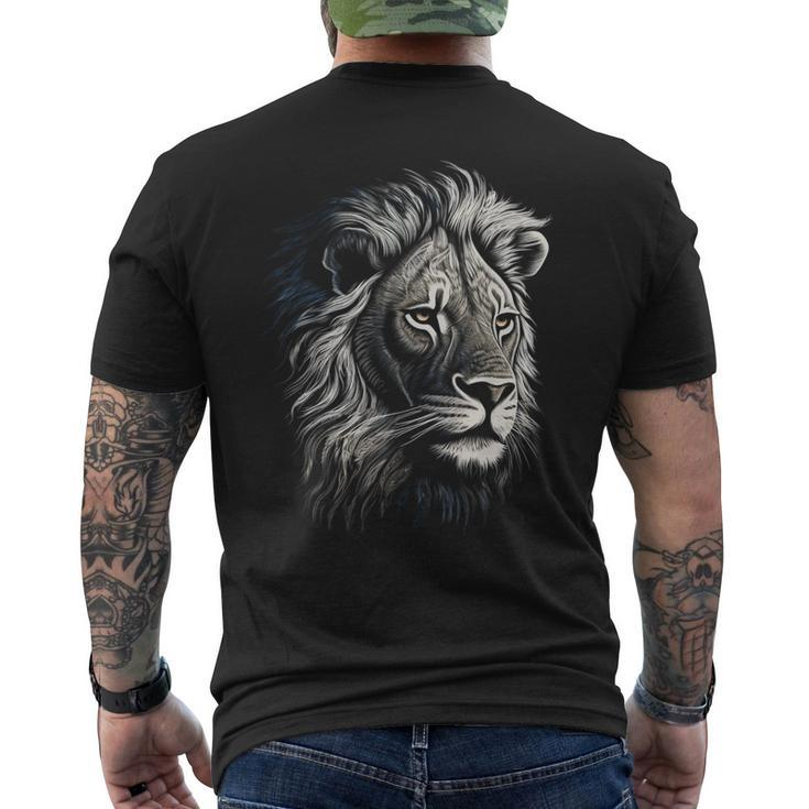 Lion Animal Lion T-Shirt mit Rückendruck