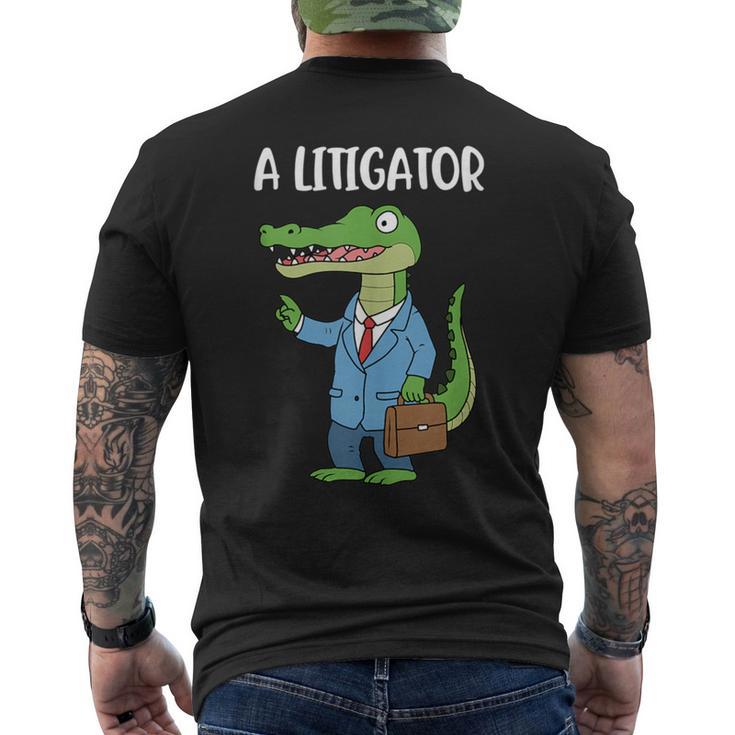 A Litigator Men's T-shirt Back Print