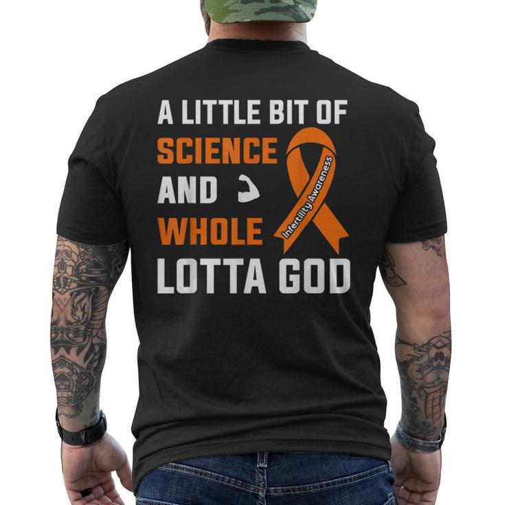 Little Bit Science National Infertility Awareness Ivf 2024 Men's T-shirt Back Print