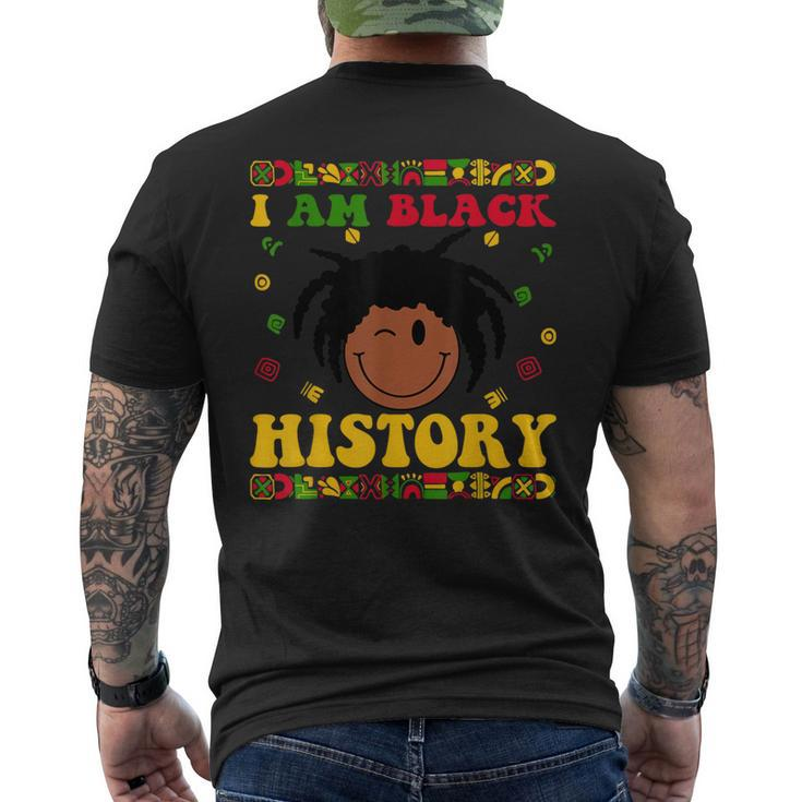 Little Mister Black History Month Boy Kid African Toddlers Men's T-shirt Back Print