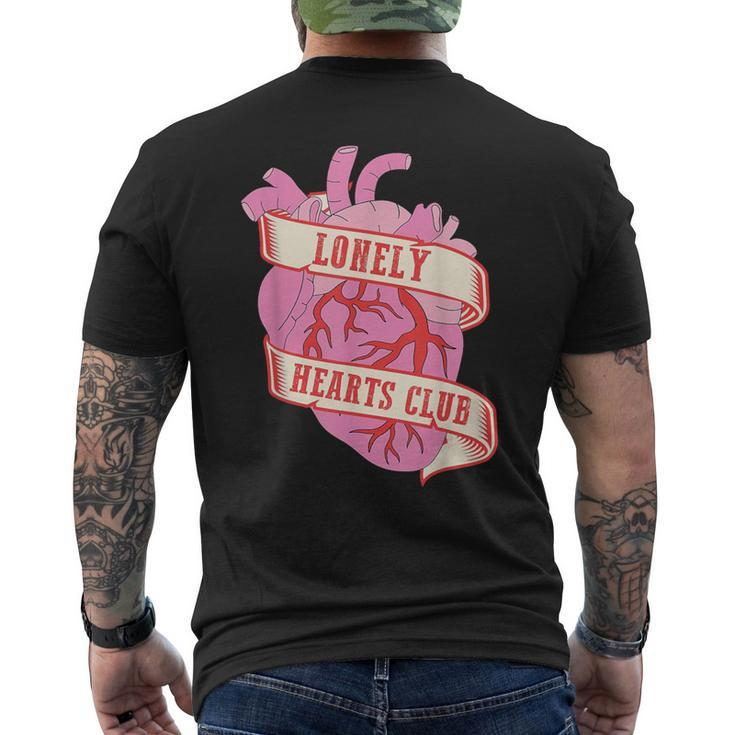 Lonely Hearts Club Broken Heart Single Women Men's T-shirt Back Print