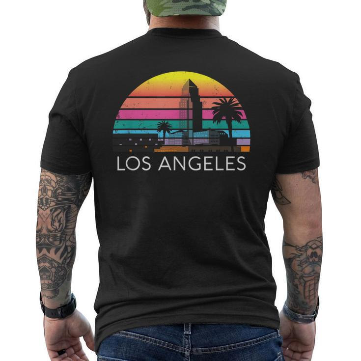 Los Angeles Beach California Surf Vintage Cali Dtla Venice Men's T-shirt Back Print