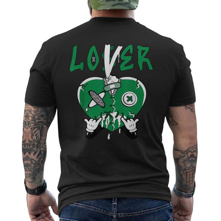 Loser Lover Drip Heart Lucky Green 3S Matching For Women Men's T-shirt Back Print