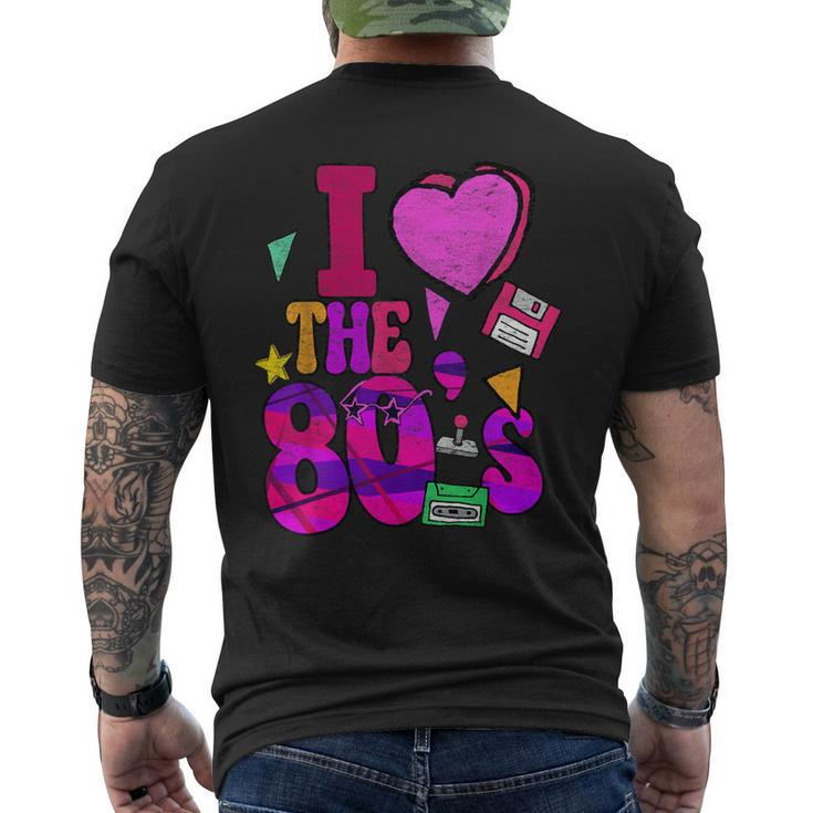 I Love The 80S Retro Vintage Eighties Style 1980 Men's T-shirt Back Print