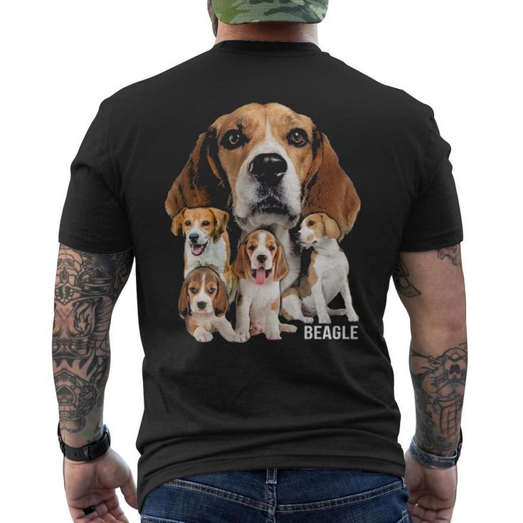 I Love My Beagle Dog Themed Beagle Lover Men's T-shirt Back Print