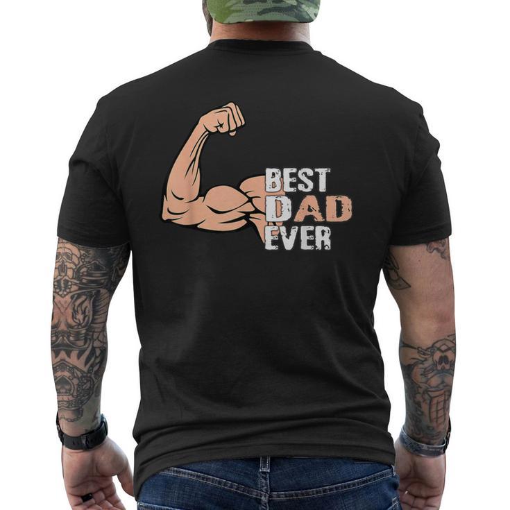 Love Bodybuilding Dad Bodybuilding Fathers Lovers Mens Men's T-shirt Back Print