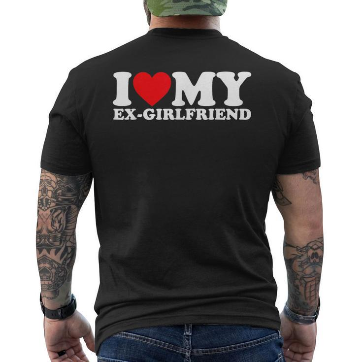 I Love My Ex-Girlfriend I Heart My Ex-Girlfriend Gf Matching Men's T-shirt Back Print