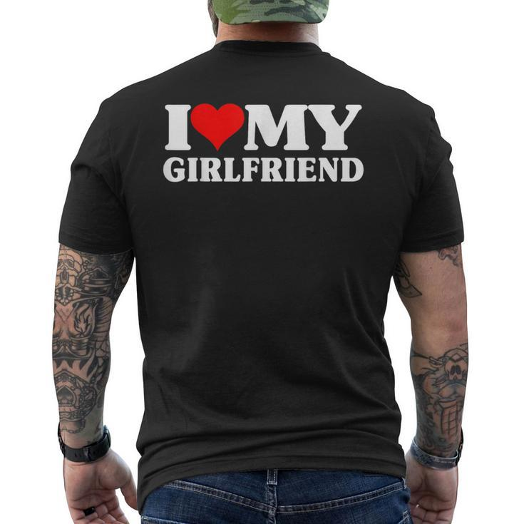 I Love My Girlfriend Matching Valentine's Day Couples Men's T-shirt Back Print