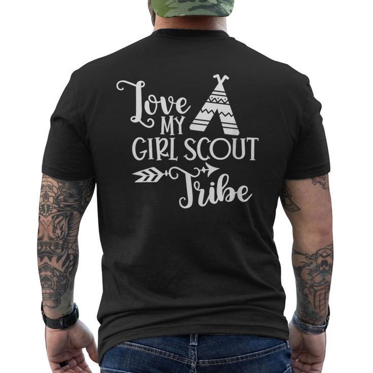 Love My Girls Scout Tribe Scout Leader Scout Spirit Scout Men's T-shirt Back Print