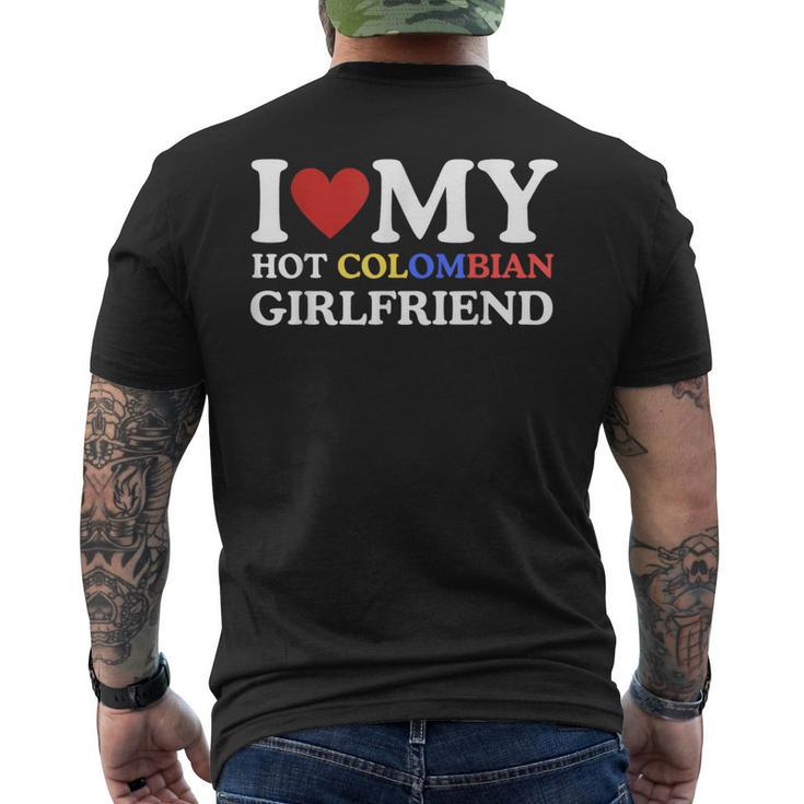 I Love My Hot Colombian Girlfriend Graphic Men's T-shirt Back Print