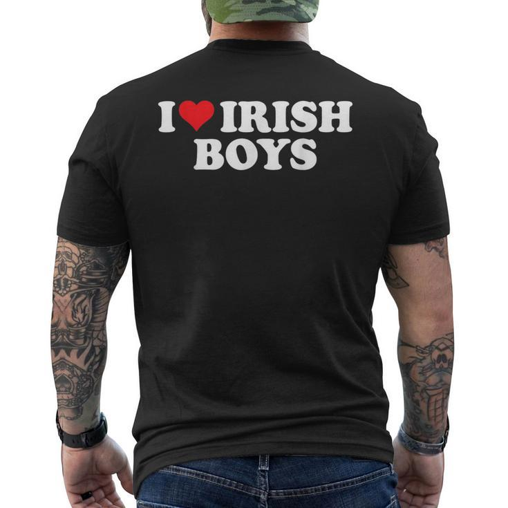 I Love Irish Boys Men's T-shirt Back Print
