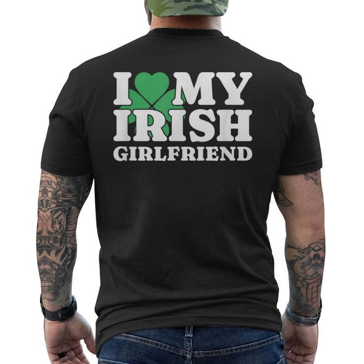 I Love My Irish Girlfriend I Heart My Irish Girlfriend Gf Men's T-shirt Back Print
