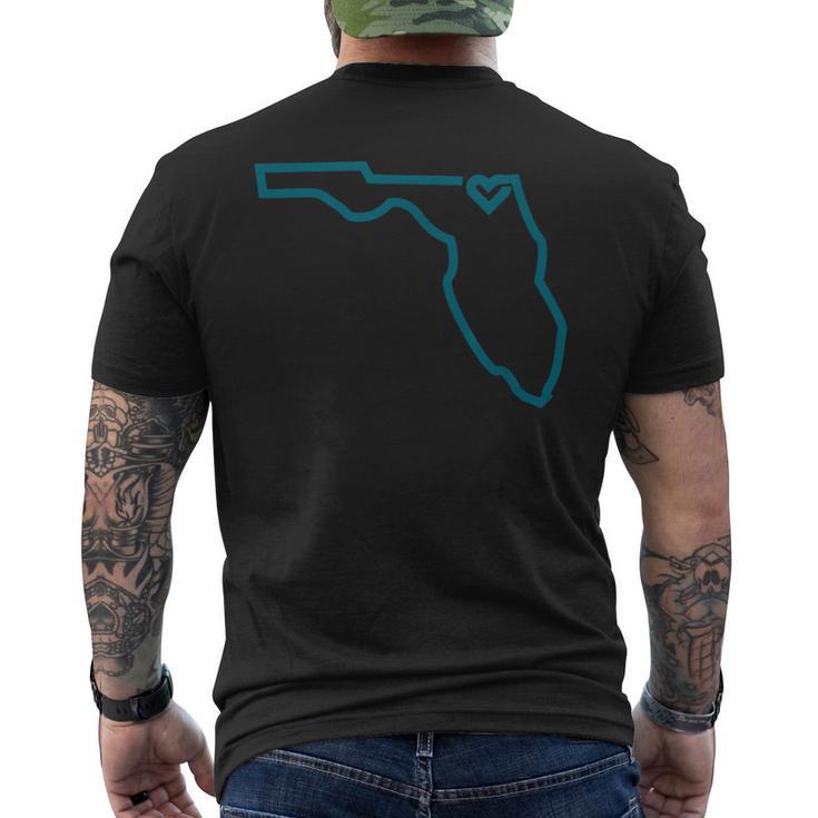 I Love Jacksonville Duval County Northeast Florida Men's T-shirt Back Print