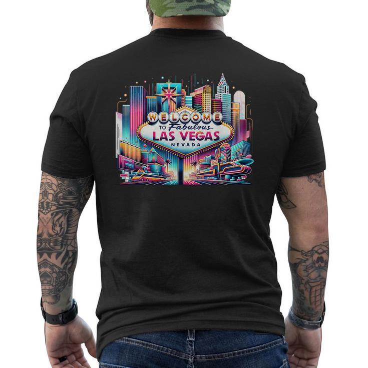 Love Las Vegas Baby For Holidays In Las Vegas Souvenir Men's T-shirt Back Print
