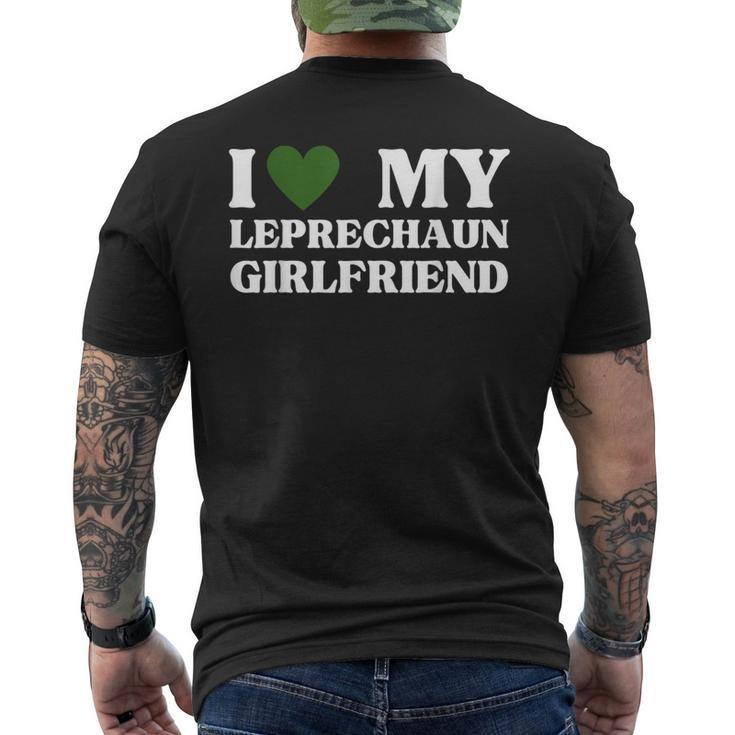 I Love My Leprechaun Short Girlfriend St Patricks Day Men's T-shirt Back Print