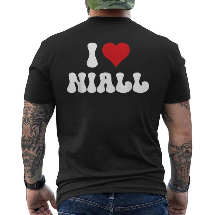 I Love Niall I Heart Niall Valentine's Day Men's T-shirt Back Print