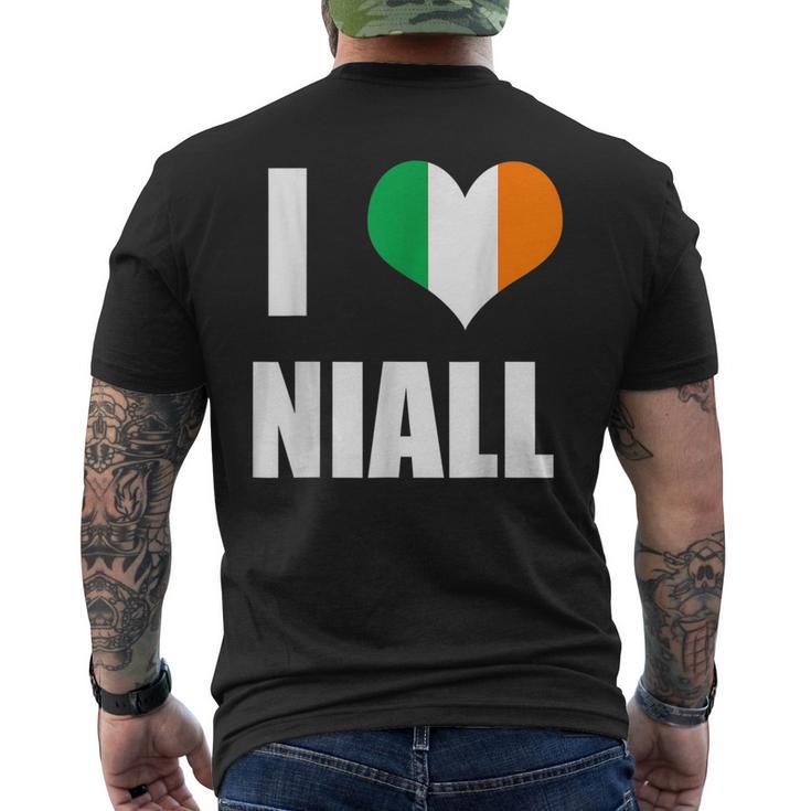 I Love Niall Ireland Flag Men's T-shirt Back Print