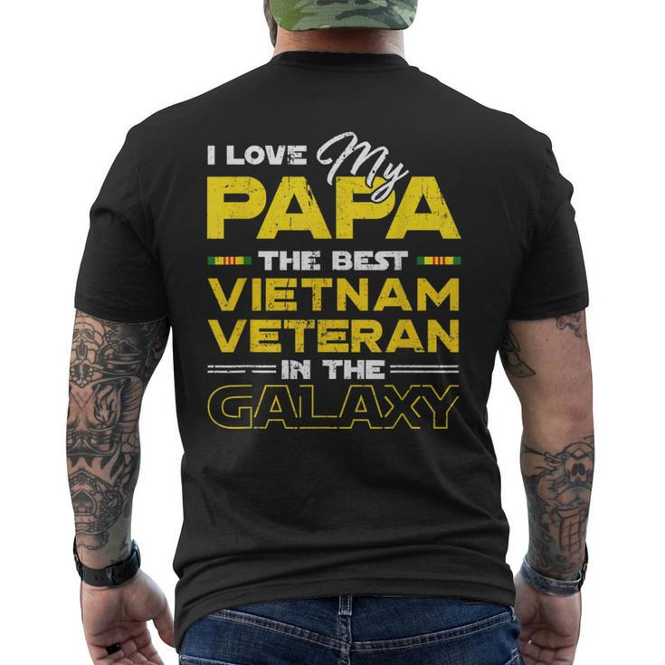 I Love My Papa The Best Vietnam Veteran In The Galaxy Men's T-shirt Back Print
