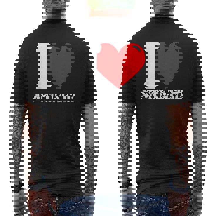 I Love Portugalete Camiseta Hombre Estampado Espalda