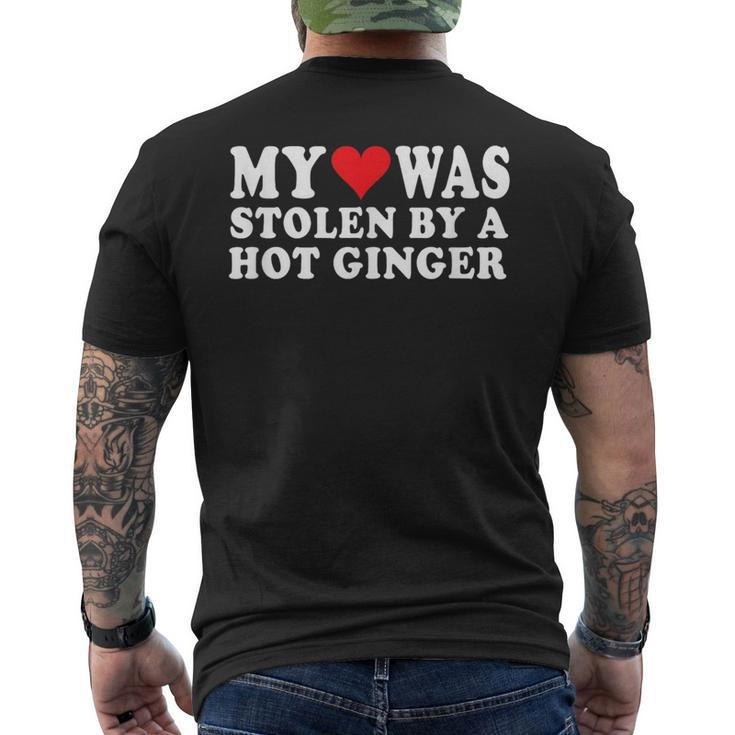 Love My Redhead Girlfriend Heart Stolen By Hot Ginger Mens Men's T-shirt Back Print
