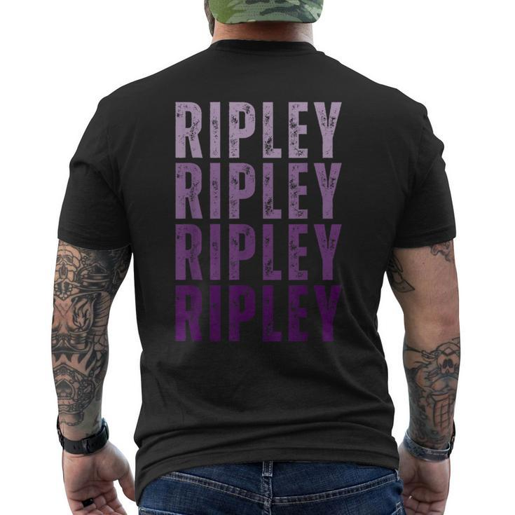 I Love Ripley Personalized Name Ripley Vintage Men's T-shirt Back Print