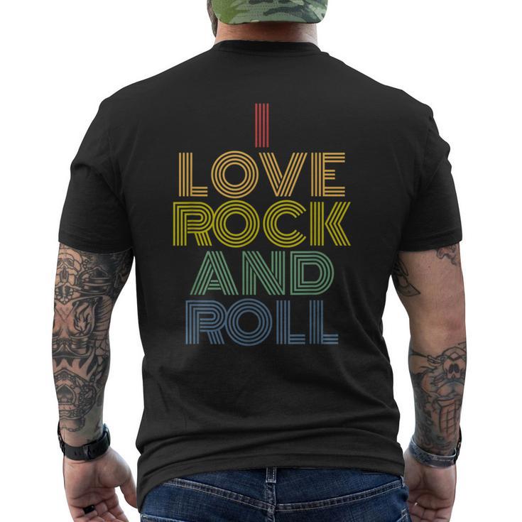 I Love Rock And Roll Vintage 70S Men's T-shirt Back Print