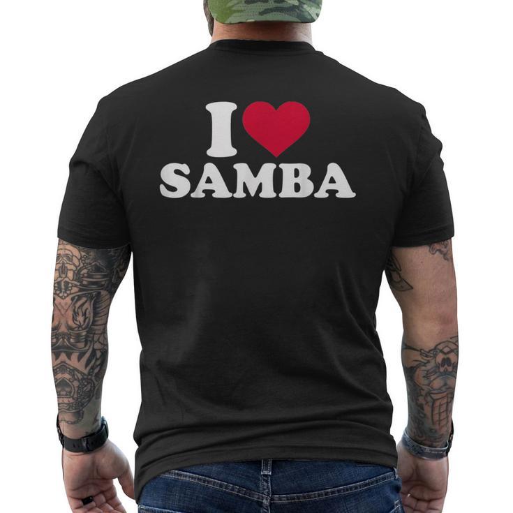 I Love Samba T-Shirt mit Rückendruck