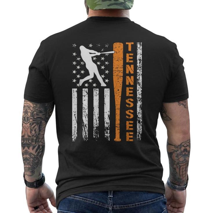 I Love Tennessee Souvenir Tennessee Us Baseball Flag 2024 Men's T-shirt Back Print