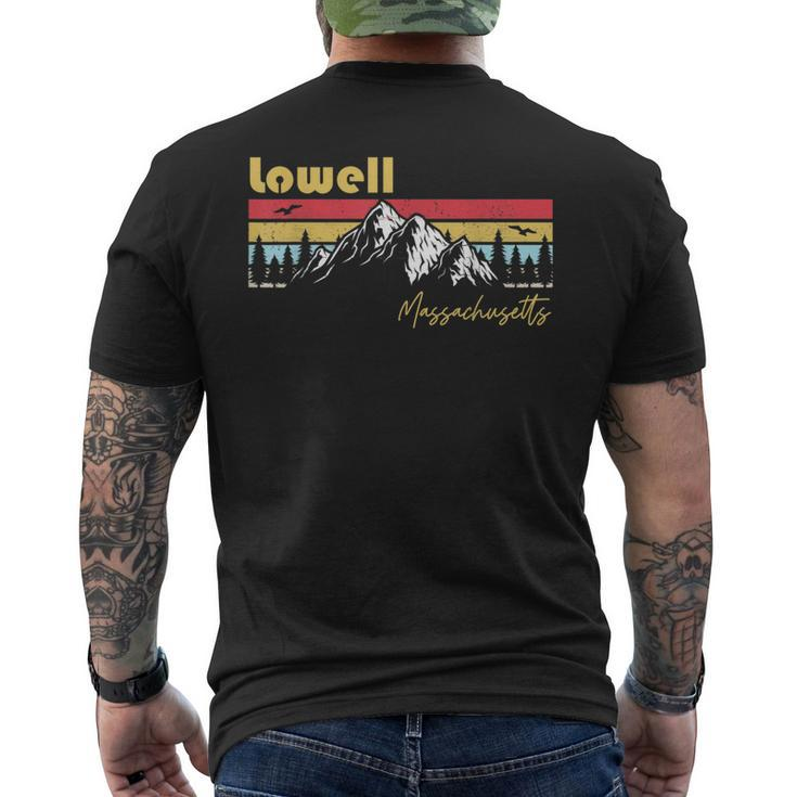 Lowell Massachusetts Roots Hometown Vintage Home State Pride Men's T-shirt Back Print