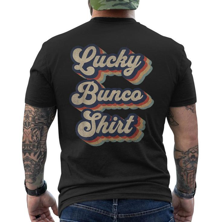 Lucky Bunco Vintage Bunco Dice Game Men's T-shirt Back Print
