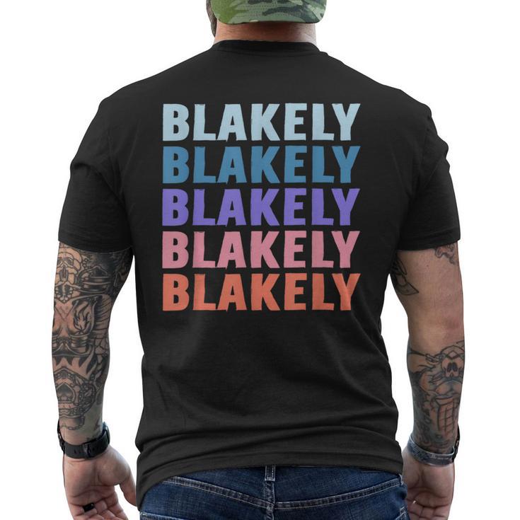 Lustiges Geschenk Name Blakely Personalisierterorname T-Shirt mit Rückendruck