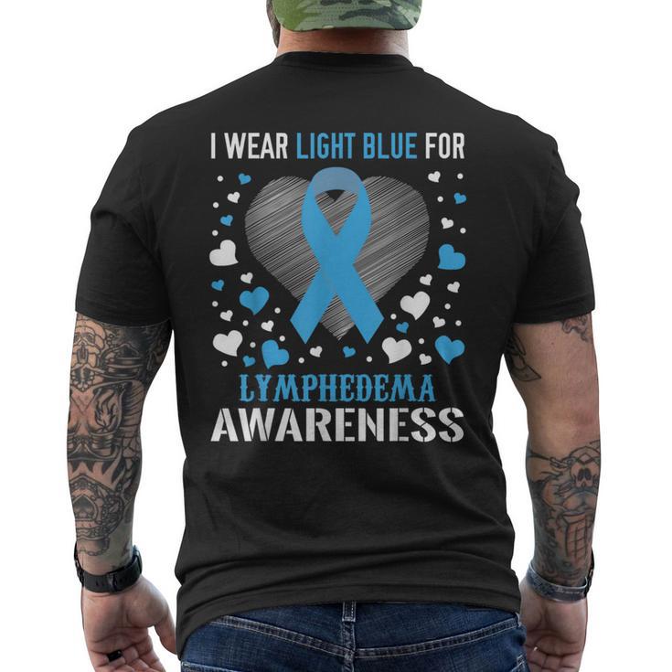 Lymphedema Awareness Ribbon T Men's T-shirt Back Print